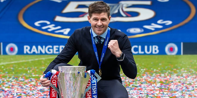 Les Glasgow Rangers de Steven Gerrard terminent leur saison invaincus |  Défi Sport